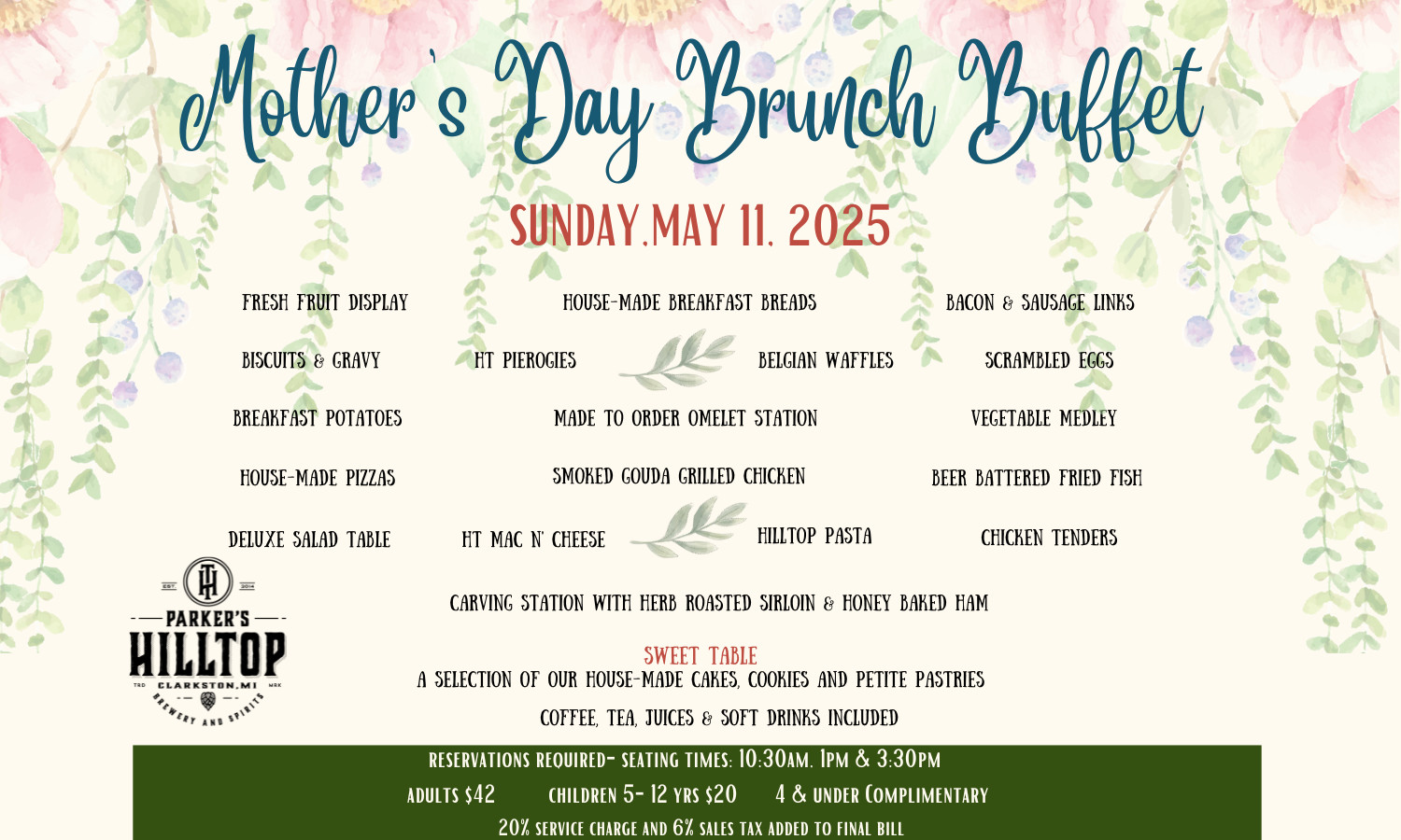 Mother's Day Brunch Buffet flyer