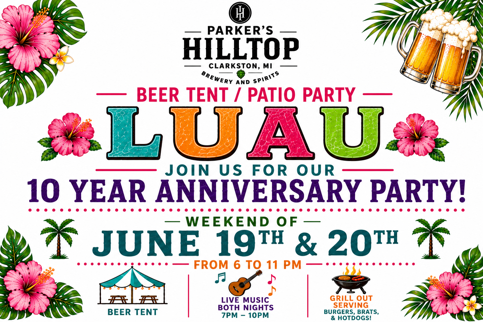 10 year anniversary party