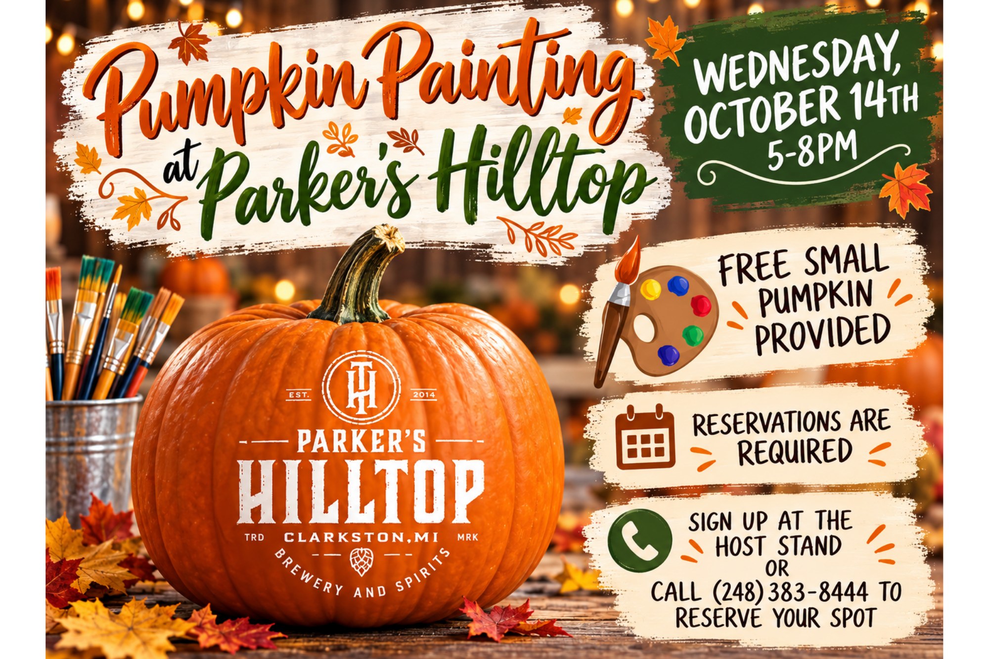 Pumpkin Painting at Parker’s Hilltop